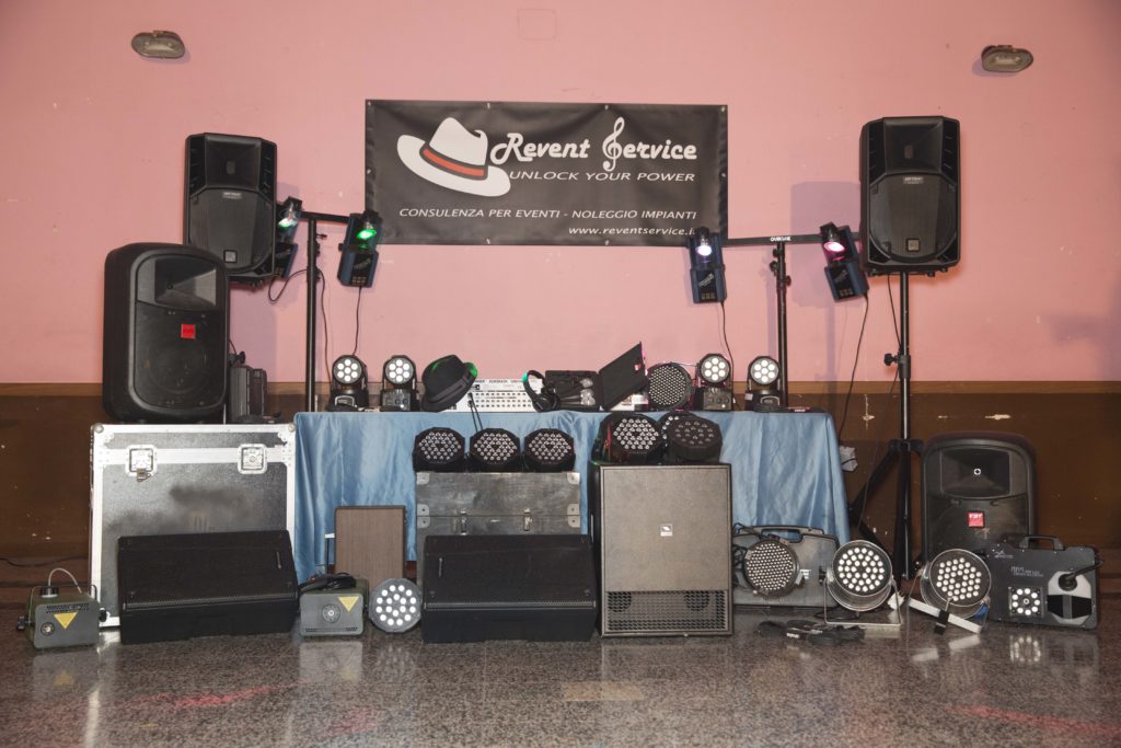 Kit audio e luci per festa
